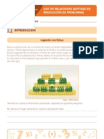 Uso de Relaciones Aditivas en Resolución de Problemas