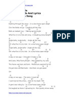 Jingle Bells Tab Chords and Lyrics Christmas Song