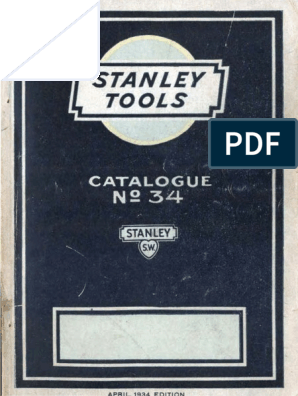 Stanley 1934 New Drill Woodworking