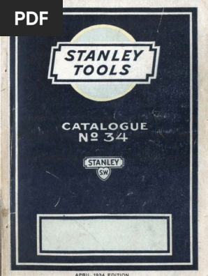 Stanley 1934 New Drill Woodworking