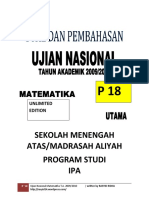 Soal Dan Pembahasan UN Matematika SMA IPA 2010