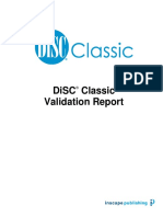 Disc Profile Validation