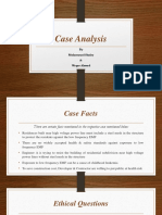 Case Analysis: by Muhammad Shafay & Waqas Ahmad