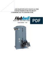 Operating and Maintenance Manual For Power Burner Series Forced Draft Commercial Water Heater