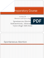 56 Lecture Spontaneous Abortion, Endometriosis, Adenomyosis, Gynecologic Infections