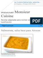 Salmorreta, Salsa Base Para Arroces