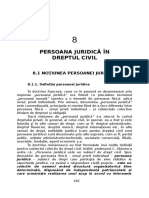 Cap. VII Persoana Juridica in Dreptul Civil