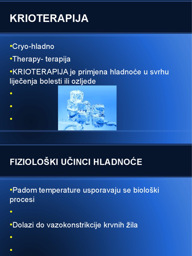 Krioterapija | PDF