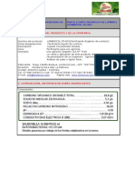 Ficha Tecnica para Fertilizante Liquido Lombricol PDF