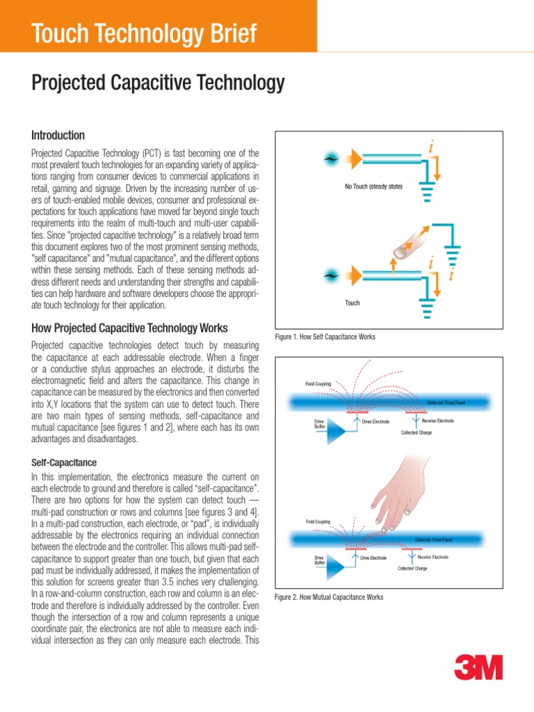 Projected Capacitive Technology Overview (1013) PDF Touchscreen