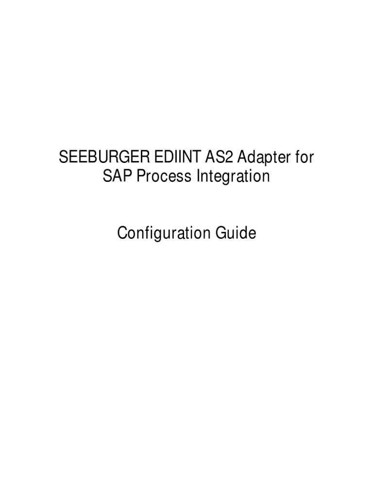 SEEBURGER AS2 Adapter Configuration Guide | PDF | Hypertext Transfer ...