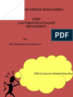 Sistem Informasi Manajemen CRM