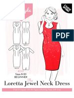 Loretta Jewel Neck Dress