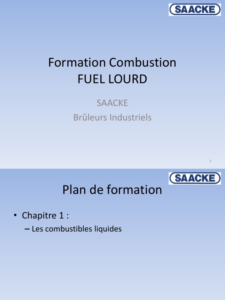 Formation sur la combustion du fioul lourd | PDF | La combustion ...