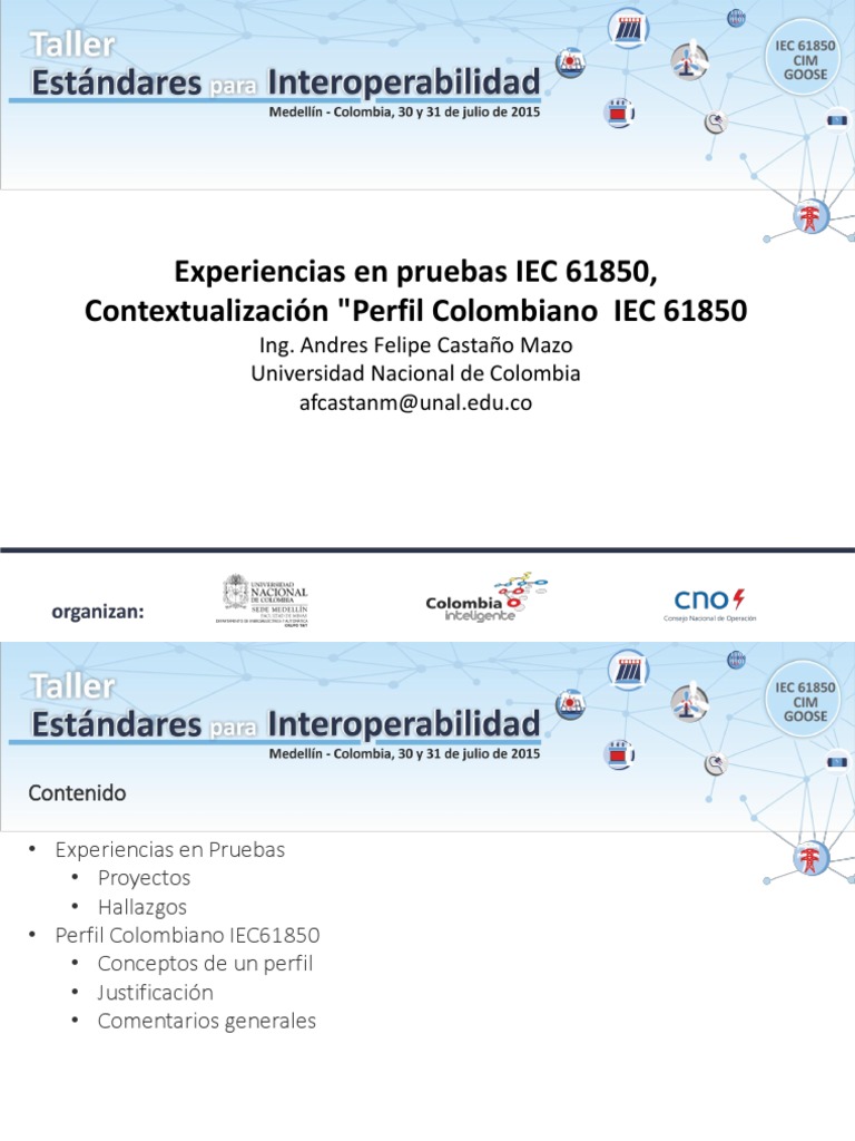 Experiencias y Pruebas IEC 61850 en Colombia | PDF | Redes de ...