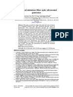 Broadband Miniature Fiber Optic Ultrasound Generator: Xiaotian Zou, Nan Wu, Ye Tian, and Xingwei Wang