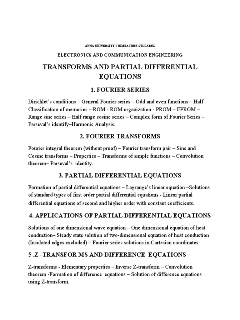 Anna University ECE Syllabus Overview | PDF | Amplifier | Information ...