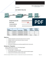 3.1.4 Applying Basic Switch Security