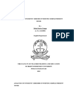 Students' Errors in Simple Present Tense