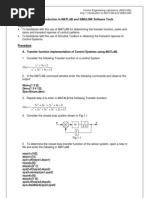 Experiment No.1 - Introduction To MATLAB and Simulink Software Tools