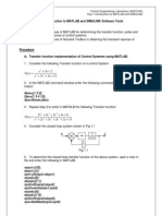 Experiment No.1 - Introduction To MATLAB and Simulink Software Tools