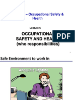 Occupational Safety and Health (Who Responsibilities)
