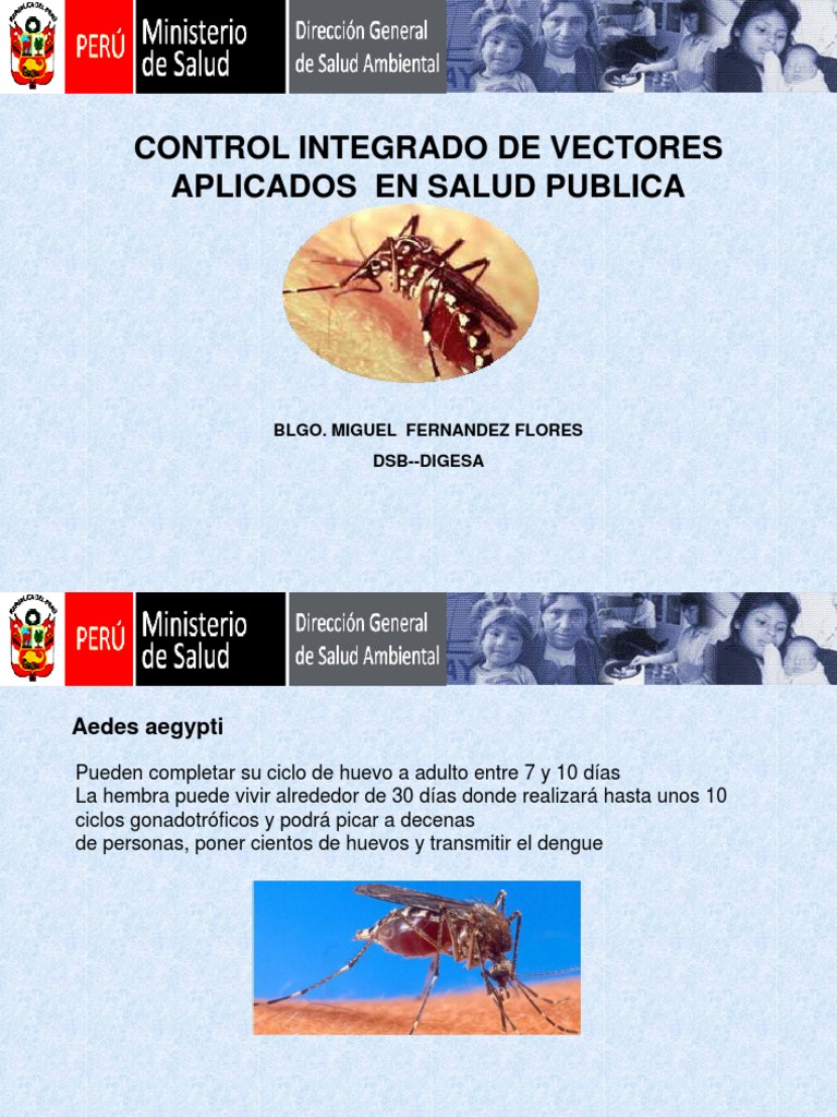 Control Integral de Vectores en Salud Pública | PDF | Aedes aegypti ...