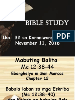 Bible Study Nov. 11 2018