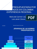 Gestión Presupuestaria en Colombia