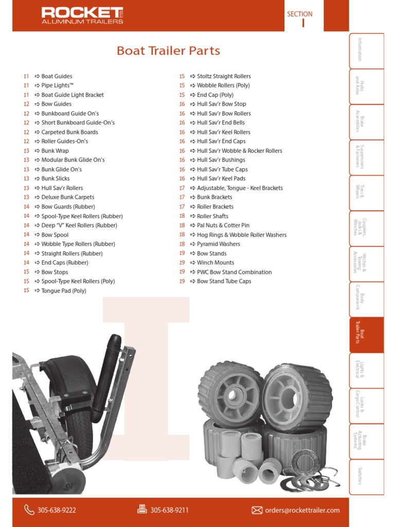 Boat Trailer Parts - Rocket Trailers | PDF | Trailer (Vehicle ...