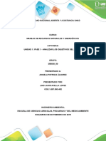 Análisis Sobre La Importancia Del Correcto Manejo de Los Recursos Naturales para Los Objetivos de Desarrollo Del Milenio.