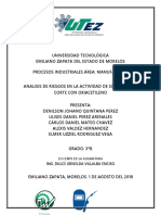 Analisis de Riesgos de Soldadura Con Oxiasetileno