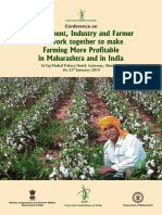 Government, Industry and Farmer Can Work Together To Make Farming More Profitable in Maharashtra and in India