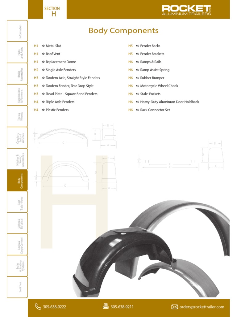 Comprehensive Trailer Parts Catalog | PDF | Trailer (Vehicle) | Tire