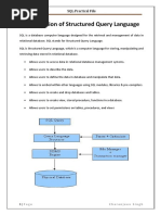 Introduction of Structured Query Language: SQL Practical File