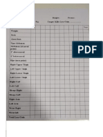 Measurement Chart