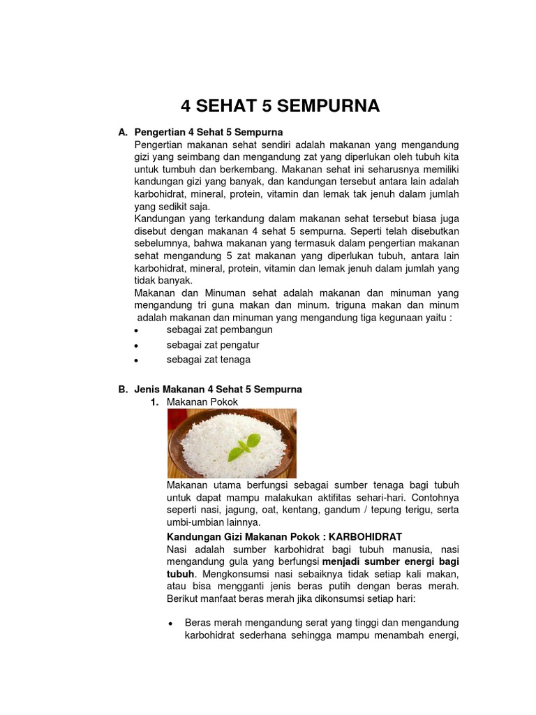 4 Sehat 5 Sempurna Pdf