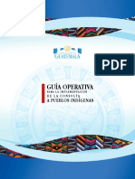 Guatemala-Guia Operativa para la implementacion de la consulta a pueblos indigenas  - Operational Guide for Consultations with Indigenous Peoples