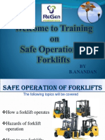 Safe Operation of Forklift