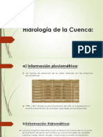 Hidrología de La Cuenca