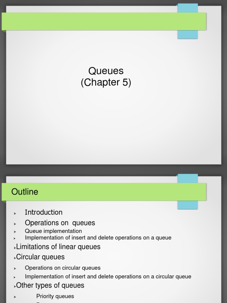 Chapter 05 Queues | PDF | Queue (Abstract Data Type) | Data Management