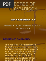 Degree of Comparison: Ivan Chabibilah, S.S