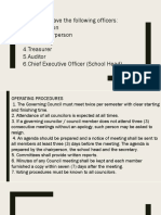 Sgcs May Have The Following Officers: 1.chairperson 2. Vice-Chairperson 3. Secretary 4.treasurer 5.auditor 6.chief Executive Officer (School Head)