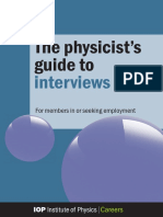 The Physicist's Guide To: Interviews