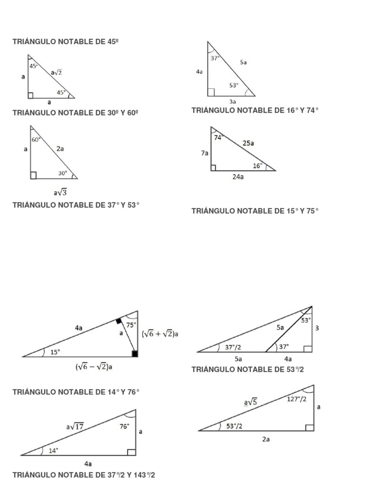 Triangulo Notable De 45º