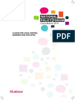 NPF Consultation 2019 A Guide For Local Parties, Members and Affiliates