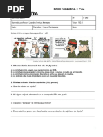 Prova Final 7º Ano