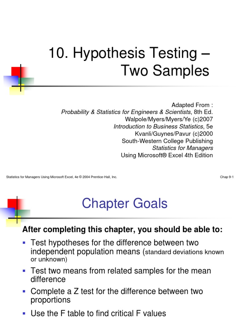 Pertemuan8 Twosamples Hypothesistest PDF | PDF | Standard Deviation ...