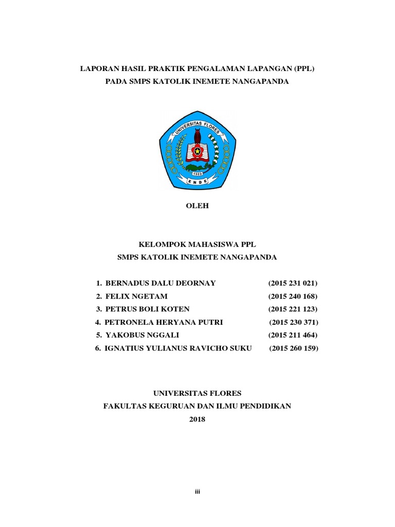 Contoh Laporan Ppl