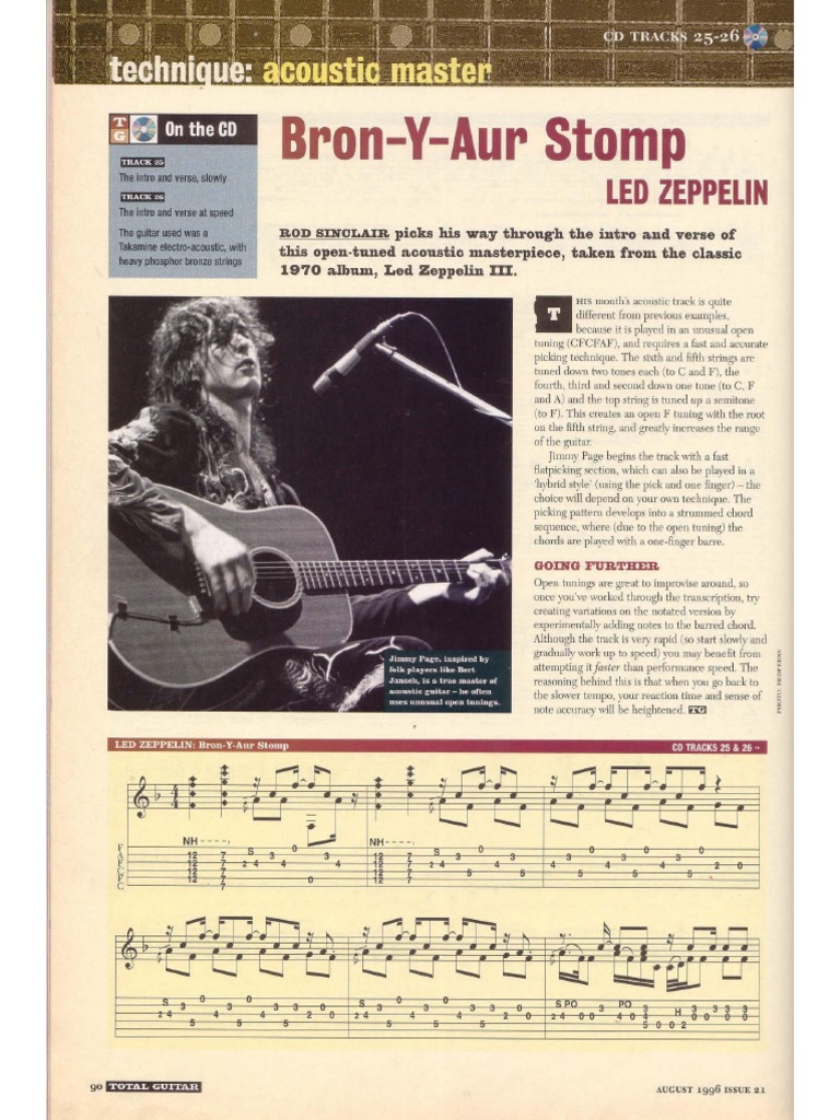 Bron Y Aur Stomp Tuning – BRON-YR-AUR TABS by Led Zeppelin – FJEHC